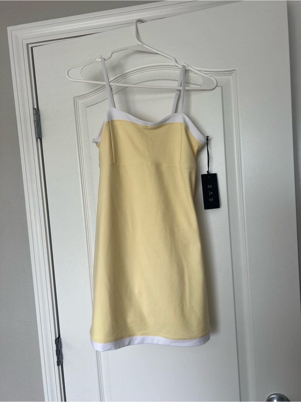 Abercrombie & Fitch Yellow Active Dress with White Trim